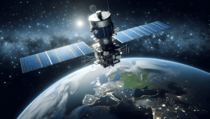 Persona usando su celular en una emergencia para compartir su ubicación gracias a la conexión satelital de respaldo.